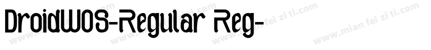DroidW05-Regular Reg字体转换